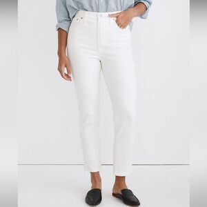 Madewell NWT Perfect Vintage Jeans Size 28 High Rise in Tile White